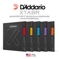 [ของแท้เช็คโค้ดได้ ส่งฟรีทุกวัน] DAddario® XTABR สายกีตาร์โปร่ง XT Series สายเคลือบกันสนิม วัสดุ 80/20 Bronze แกนคาร์บอนสตีลเข้มข้นสูง  ** Made in USA **