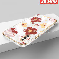 JIUMOO เคส A30s A50s A50ปลอกสำหรับ Samsung ลายการ์ตูนกราฟฟิตีรูปดาวใหม่เคสซิลิโคนรูปสี่เหลี่ยมขอบชุบหรูหราแบบนิ่มเคสมือถือเคสกันกระแทกฝาหลังป้องกันเลนส์กล้อง