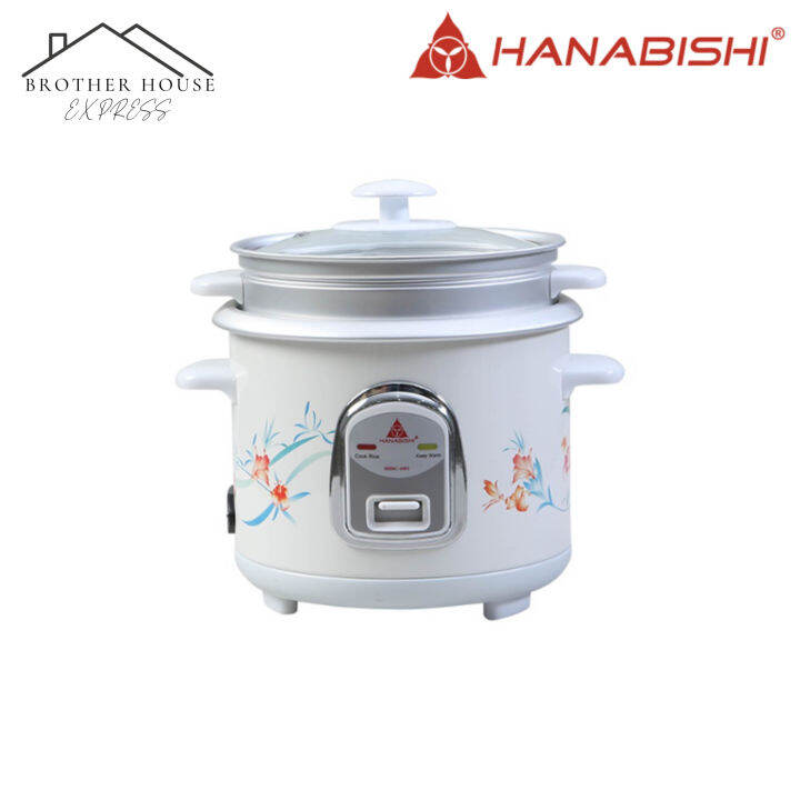 Hanabishi Rice Cooker 1.8 Liters 10 cups with steamer 3 in 1 (rice