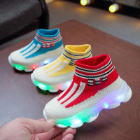 รองเท้ารองเท้าไฟ Led เรืองแสงสำหรับเด็กผู้หญิง Bot Sepatu Bayi รองเท้าเด็กเล็ก6ขวบสำหรับเด็กวัยหัดเดิน