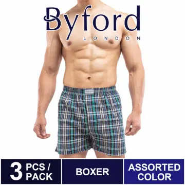 5 Pcs) Byford Men Brief 100% Cotton Men Underwear Assorted Colours -  BUD5109M