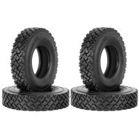 4 Pcs Hard Rubber Tire for 1/14 Tamiya RC Semi Tractor Truck Tipper MAN King Hauler ACTROS SCANIA Upgrades