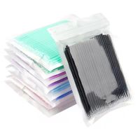 ☏ 100/5Pcs Disposable Make Up Eyelashes Mini Individual lashes Applicators Mascara Brush Lash Extensions Cotton Swab New Hotting