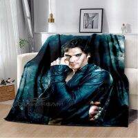 Ian Joseph Somerhalder, American Actor Blanket, Cool Home Bed,โซฟา,เครื่องปรับอากาศ,ผ้าปูที่นอนตกแต่ง,ผ้าห่มของขวัญ