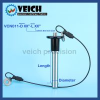 ۩ VCN011 Dia 3/16 1 Quick Release Pin Zinc Alloy Push Handle Stainless Steel Ball Lock Pins Length 0.5 7 With Rope