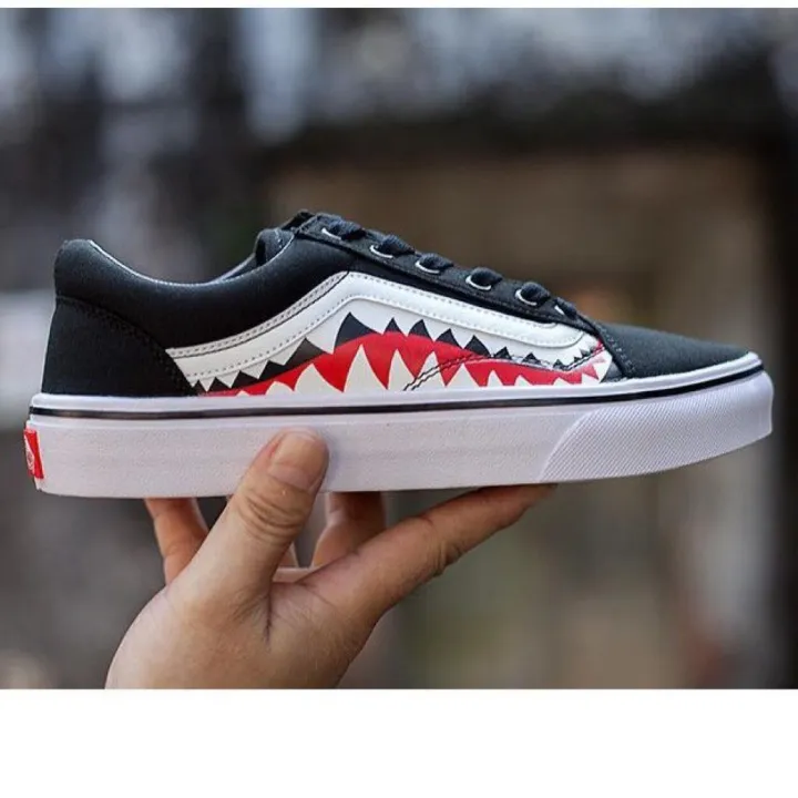 sepatu vans bape shark