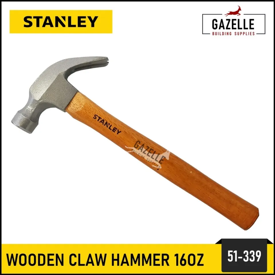 Stanley Claw Hammer Wood / Steel / Fiberglass 450g / 16oz - 51-339 / 51339  / 51-081 / 51-391 51-071