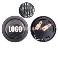 Custom logo Carbon Fiber High Performance Steering Wheel Horn Button  Switch Push Cover For Universal Furniture Protectors Replacement Parts