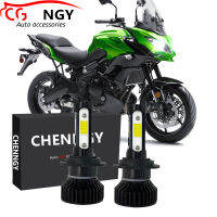 สำหรับ Kawasaki Versys 650 2008-2016 KLE650C KLE650A (ไฟฉายคาดศีรษะ)-(1คู่) ไฟหน้าไฟฉายคาดศีรษะ LED ชุดแปลง6000K LHL CG LY