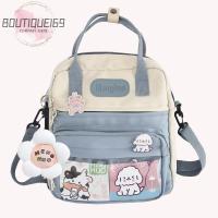 Casual Fashion JK Uniform Bag with Kawaii Pins And Accessories Japanese Style Backpack with Zipper for Travel Shopping Student School for Outdoor Gift