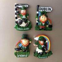 ❏ Cute Resin Dublin Belfast 3d Magnet Fridge Ireland Cartoon Character Animal Lamb Souvenir Home Decoration Accessories Gifts