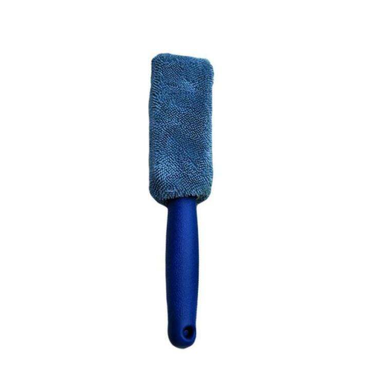 car wash Portable Microfiber Wheel Tire Rim Brush Car Wheel Wash Cleaning For Car With Plastic Handle Auto Washing Cleaner Tools