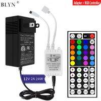 DC12V Power Supply 2A 24W LED Adapter With 44/24 Key IR Remote RGB Color Controller For 5050 Flexible 4Pin RGB LED Strip Light Electrical Circuitry Pa