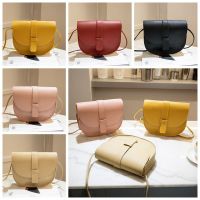 RNI2091 สีทึบทึบ กระเป๋าหนังใส่อาน พนังพนัง จุได้มาก กระเป๋า Crossbody PU สง่างามเรียบหรู สไตล์เกาหลีแบบ กระเป๋าสะพายไหล่ทรงเปลือกหอย กิจกรรมกลางแจ้งกลางแจ้ง