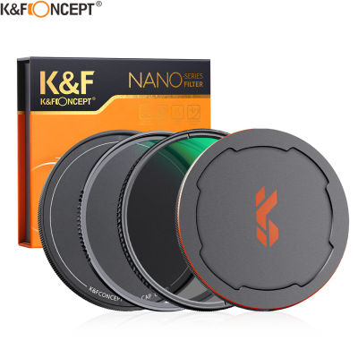 K &amp; F Concept Nano-X MC UV CPL Kits ตัวกรองเลนส์กล้องพร้อมฝาปิดเลนส์ Multi Layer Coating Filter 49Mm 52Mm 58Mm 62Mm 67Mm