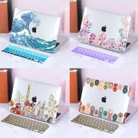 พิมพ์เคสสำหรับ Macbook โปร่งใส Pro 14 16 A2442 A2485 2022 Air 13 M2 Chip Pro 13 A2338 A2337touch บาร์เปลือกแข็งปกป้อง