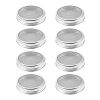 8 Pack Stainless Steel Sprouting Jar Lid Kit For Wide Mouth Jars,Strainer Screen For Canning Jars And Seed Sprouting