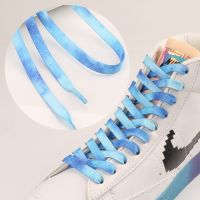 【HOT】❇☢ Gradient Colors Shoe Laces for Tie Dye Shoes Sneakers Skates Flat Colorful Shoelaces