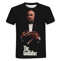 เสื้อยืด Godfather ภาพยนตร์ 3D Printing Street Wear ผู้ชายผู้หญิงสบาย ๆ แฟชั่นพลัสขนาดเสื้อยืดแขนสั้นเสื้อยืดเสื้อยืดเสื้อผ้าด้านบน XS-5XL