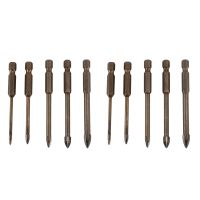 10 Pcs Efficient Universal Drilling Tool, Multifunctional Triple-Cornered Cross Alloy Drill Bit Set (3/4/5/6/8mm)