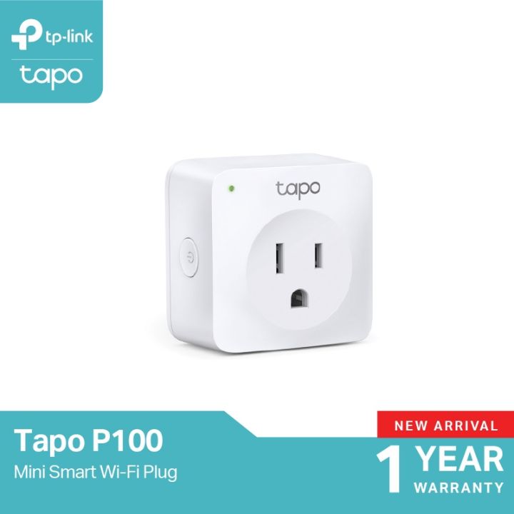 tp-link-tapo-p100-smart-plug-wi-fi-ไม่ต้องใช้ฮับ-ปลั๊กไฟ-อัจฉริยะ-ตั้งค่าเปิด-ปิด-ผ่านแอพ-สั่งการด้วยเสียง-รับประกัน-1-ปี