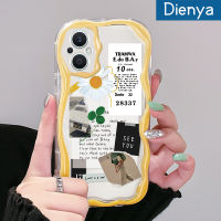 เคส Dienya สำหรับ OPPO Reno 7Z 5G Reno 8Z Reno7 Lite Reno8 F21 Pro 5G F21s Pro 5G เคสแฟชั่นลายหญ้านำโชคสีสันสดใสกันกระแทกแบบใสนิ่มเคสมือถือเคสโปร่งใสลายกล้องถ่ายรูปสร้างสรรค์ฝาครอบป้องกันซิลิโคน