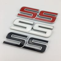 1pcs 3D Car Styling SS Metal Badge Emblem Red SS Logo Decal Sticker for Chevrolet SS Sport Cruze Camaro Captiva Aveo Lacetti