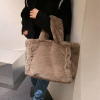 Hot Plush Fluffy Tote กระเป๋าผู้หญิง Sl Messenger กระเป๋า Faux Fur กระเป๋าถือสุภาพสตรีใหม่แนวโน้ม Furry กระเป๋าคลัทช์แฟชั่น Satchel กระเป๋ากระเป๋า