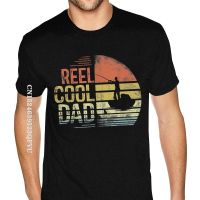 Mens Reel Cool Dad Fisherman Daddy Fishing T-Shirt Men Homme Oversized Anime Tshirt Men Vintage Tee Shirt