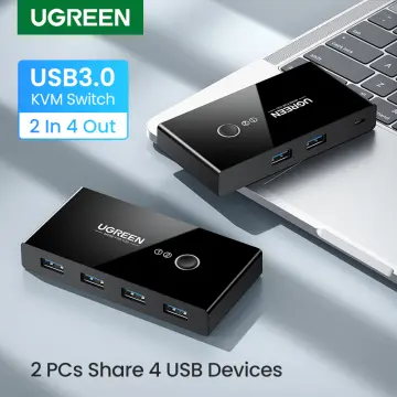 Ugreen USB 2.0 Switch, 2 In 4 Output USB KVM Switch