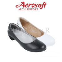 ☁️CW3431☁️ รองเท้าพยาบาล รองเท้าคัทชูเพื่อสุขภาพ aerosoft arch support(แอโร่ซอฟ)