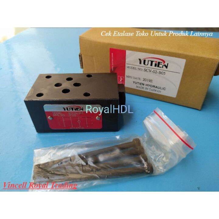 modular check valves yutien scv02b05 hydraulic hidrolik cek valve