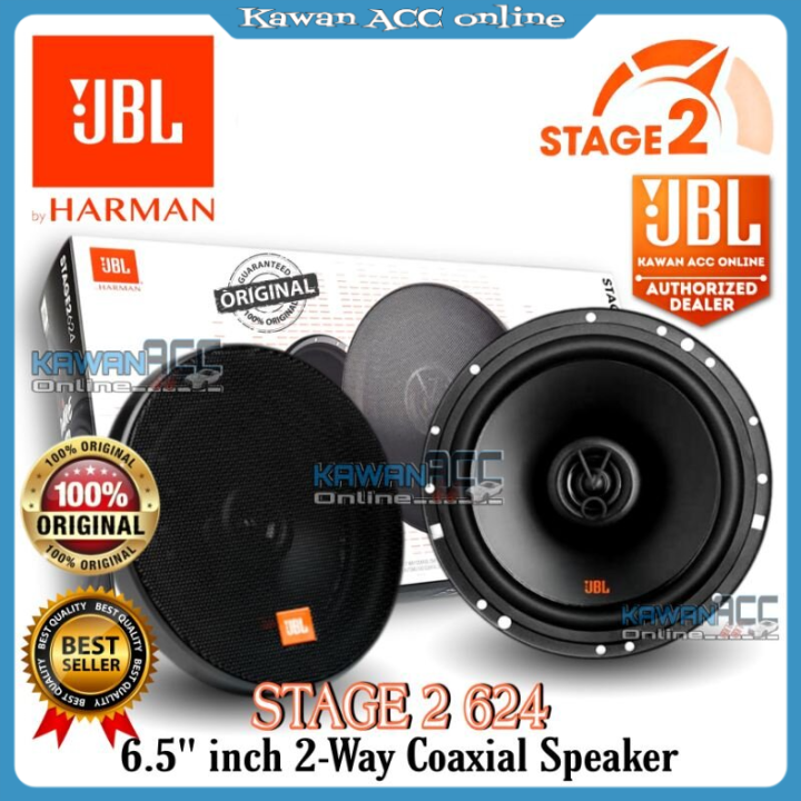 JBL Stage 2 624 6.5" inch Speaker **100ORIGINAL** 240 Watts 2 way
