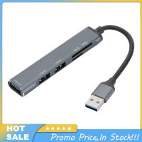 สายต่อขยายยูเอสบีฮับยูเอสบีแยกตัวแปลงแบบหลายพอร์ต1 USB 3.0 2.0 USB 2 USB พร้อมการ์ดรีดเดอร์ SD TF สำหรับโน็คบุคตั้งโต๊ะชิ้น