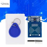 LFYE5L สี่เหลี่ยมผืนผ้าทรงสี่เหลี่ยม โมดูลไร้สาย RC522 RFID ชุดที่สมบูรณ์ 40มม. (1.57in)× 60มม. (2.36in) โมดูล RFID-RC522 คีย์ IC บอร์ด MFRC-522 ตัวอ่านตัวเขียน SPI คีย์ IC