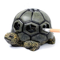 1Pc Cartoon Tortoise Animal Ashtrays Creative Turtle Snail Ash Tray Windproof Accessories Resin Crafts Decoration