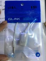 สายพ่วง glink AUX แจ็ค 2.5 M. ตัวเมียสองฝั่ง สำหรับหูฟังและไมค์