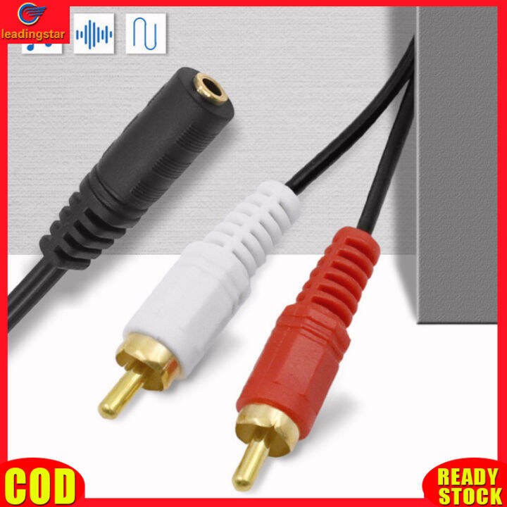 leadingstar-rc-authentic-universal-3-5mm-stereo-audio-female-jack-to-2-rca-male-socket-to-headphone-3-5-y-adapter-cable-50cm