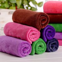 DZQ Washing Towel Microfiber Quick Drying 30x30cm Quick Dry Solid Color Soft Face Towel Dry Head Hair Towel Adult Face Towel 1PC Towels