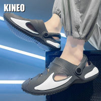 KINEO รองเท้าป้องกันการข้ามรองเท้าแตะกีฬาเดินป่าสำหรับผู้ชาย,รองเท้าลุยน้ำรองเท้ารองเท้าแตะชายหาดใส่สบายสระน้ำเดินกลางแจ้งพื้นรองเท้านุ่ม