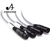 A Pair Hifi XLR Cable High quailty 3 Pin 2 XLR Male to 2 XLR Female audio cable 1m 2m 3m 5m