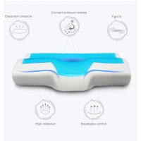 Silicone Gel Memory Foam Pillow Summer Ice-cool Slow Rebound Pillow With Different Pillowcase