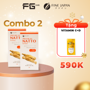 Combo 2 Hộp Natto Kinase Nhật Bản chống Đột Qụy Nhật Bản Fine Japan Natto