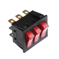 ZHANTONG XS KCD3 34*40 Big Rocker Switches With Red Light Three-Way Switch 9 Pin 2 Position