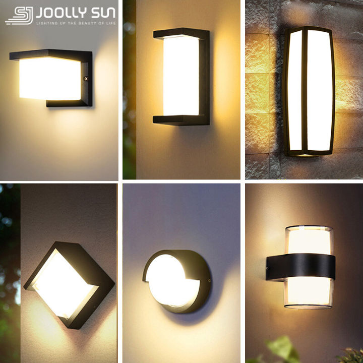 Joollysun Modern Wall Light LED Outdoor Wall Lamp Aluminum Wall Mounted ...