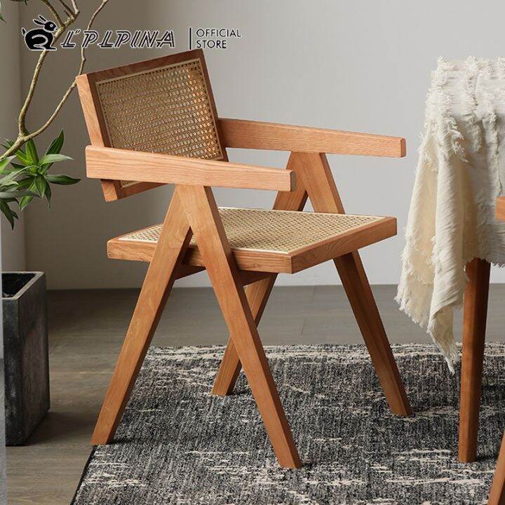【ichexke2】PINA 【Natural Rattan】Rattan woven chair Nordic solid wood