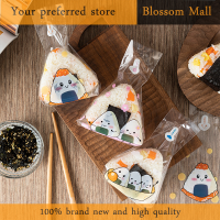 Blossom 50ชิ้นการ์ตูนน่ารักสำหรับข้าวปั้นสามเหลี่ยมถุงบรรจุภัณฑ์ Nori Onigiri ถุงซูชิทำซูชิอุปกรณ์แม่พิมพ์ข้าวกล่อง