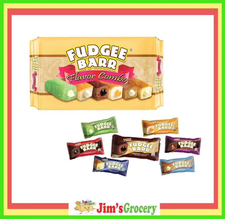 Jims Fudgee Barr Combo Assorted Cream Filled Cake Bar 40g 10s Lazada Ph