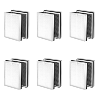 HEPA Filter Replacement for MA-25 Air Purifier 12-Pack 3 in 1 Filtration True HEPA H13 Filter Pre-Filter