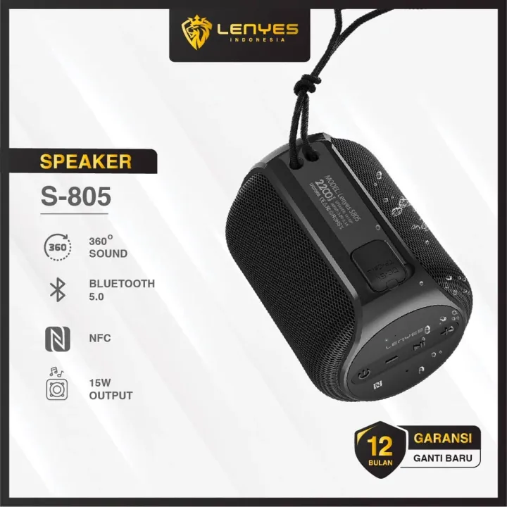 Speaker Bluetooth Music Box LENYES S805 15w Portable speaker Wireless
